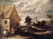 TENIERS, David the Younger Village Scene ut painting